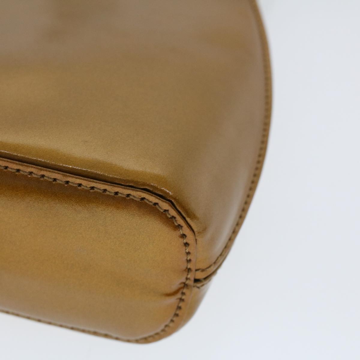 GUCCI Bamboo Shoulder Bag Enamel 2way Brown 005 2046 0322 49800