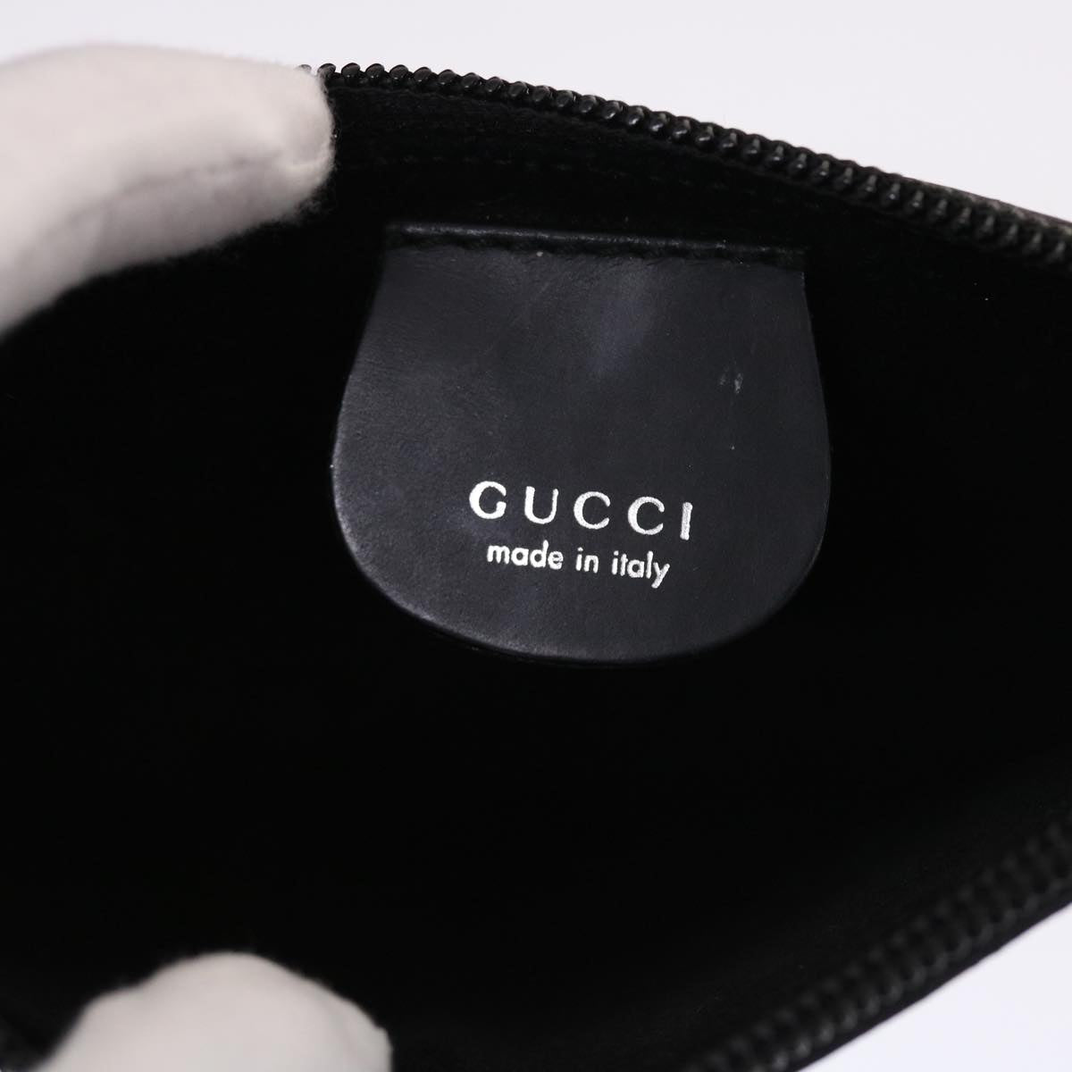 GUCCI Hand Bag Leather Black 001 3444 1978 49801