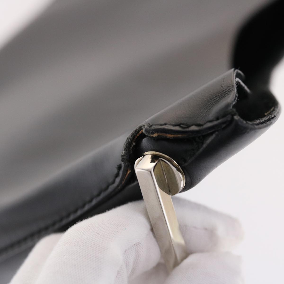 GUCCI Hand Bag Leather Black 001 3444 1978 49801