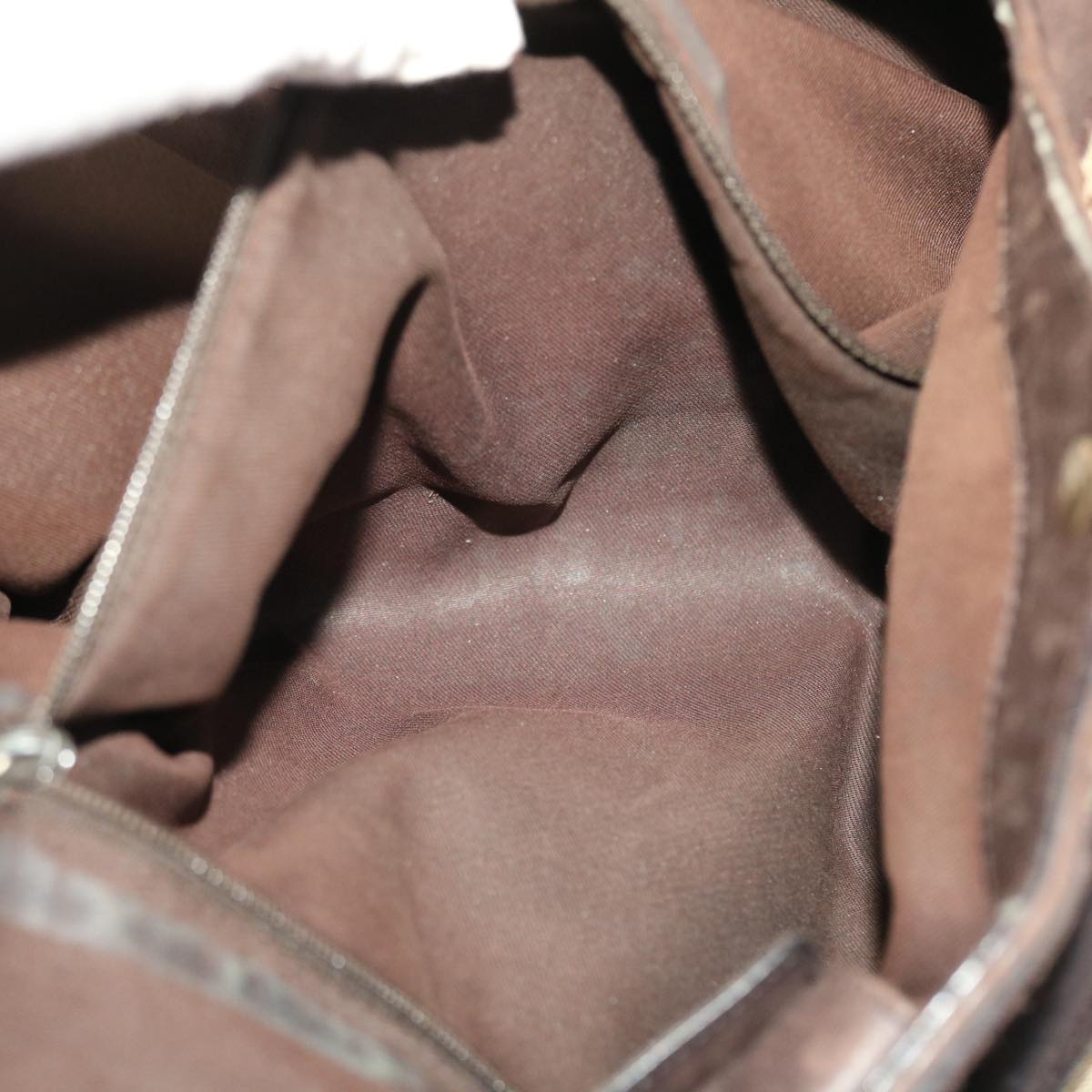 GUCCI GG Canvas Hand Bag Leather Beige 211944 49822