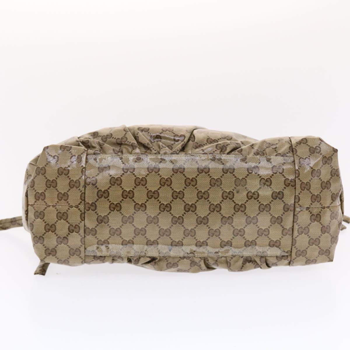 GUCCI GG Crystal Hand Bag Beige 197020 49827