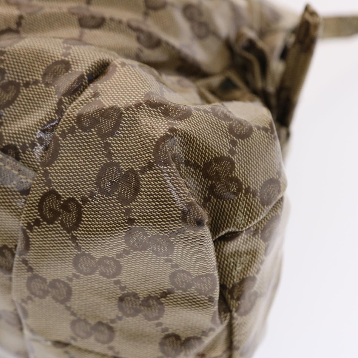 GUCCI GG Crystal Hand Bag Beige 197020 49827