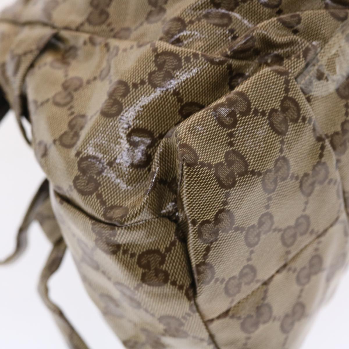 GUCCI GG Crystal Hand Bag Beige 197020 49827