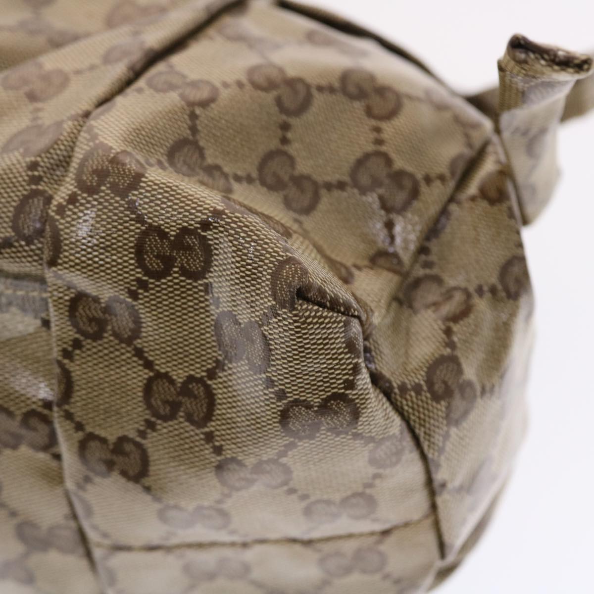 GUCCI GG Crystal Hand Bag Beige 197020 49827