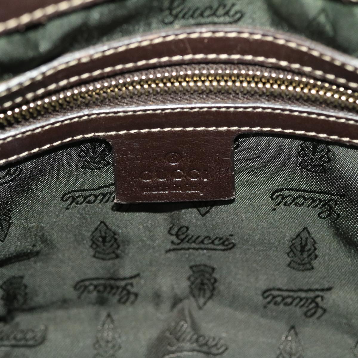 GUCCI GG Crystal Hand Bag Beige 197020 49827