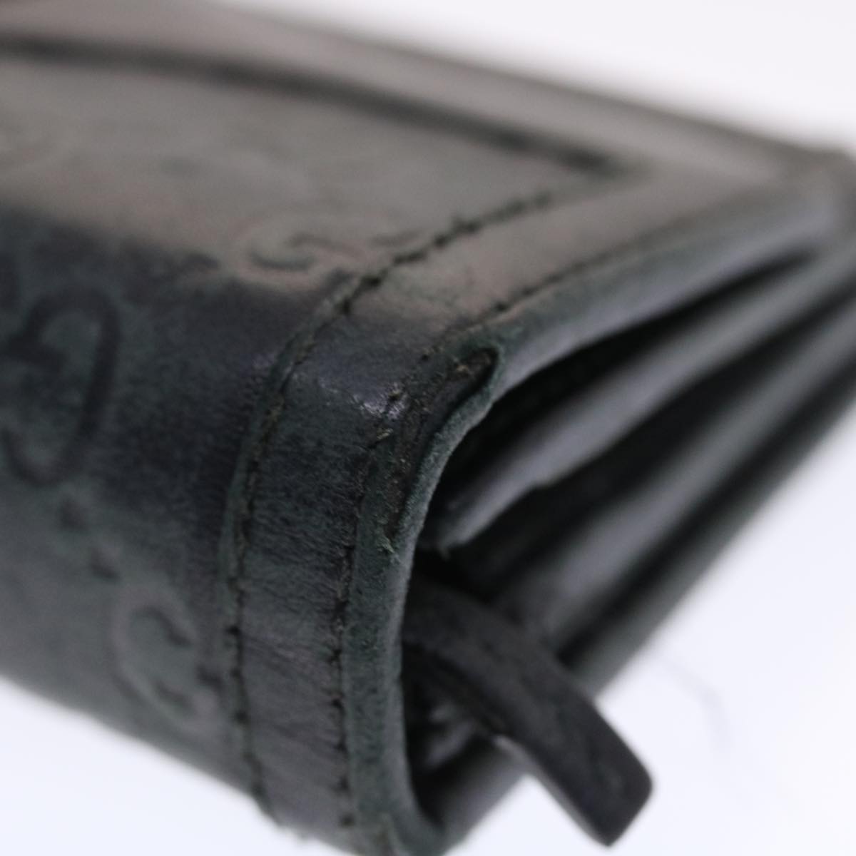 GUCCI GG Canvas Guccissima Long Wallet Black 49845