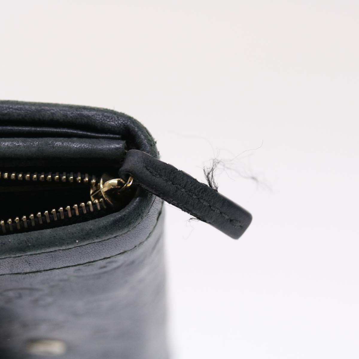 GUCCI GG Canvas Guccissima Long Wallet Black 49845