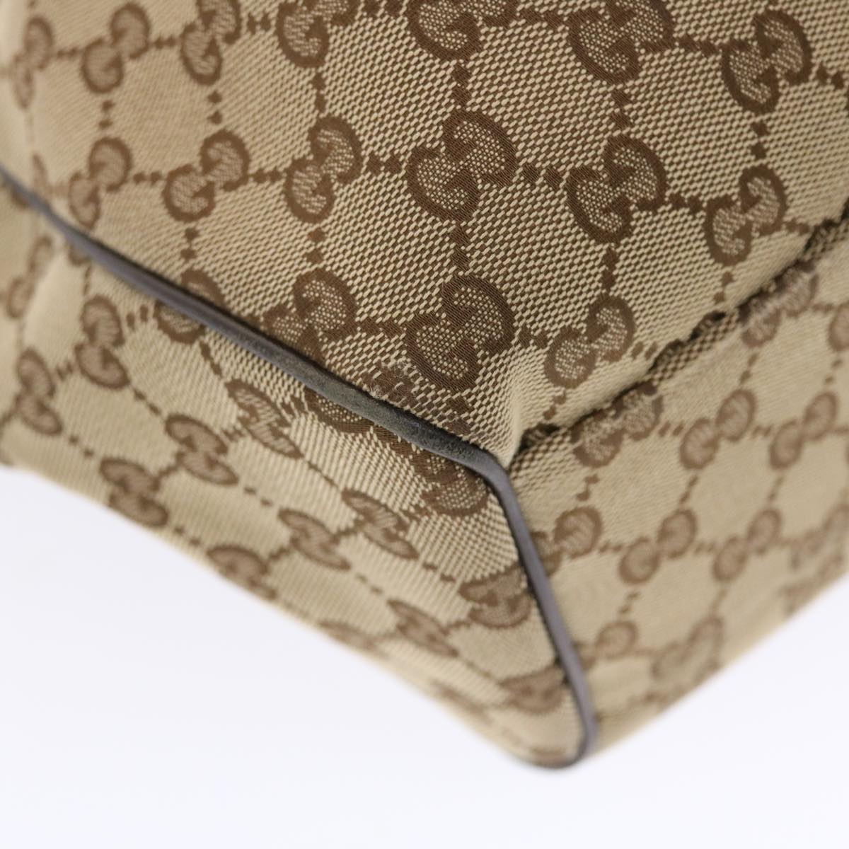 GUCCI GG Canvas Hand Bag Beige 211944 49931