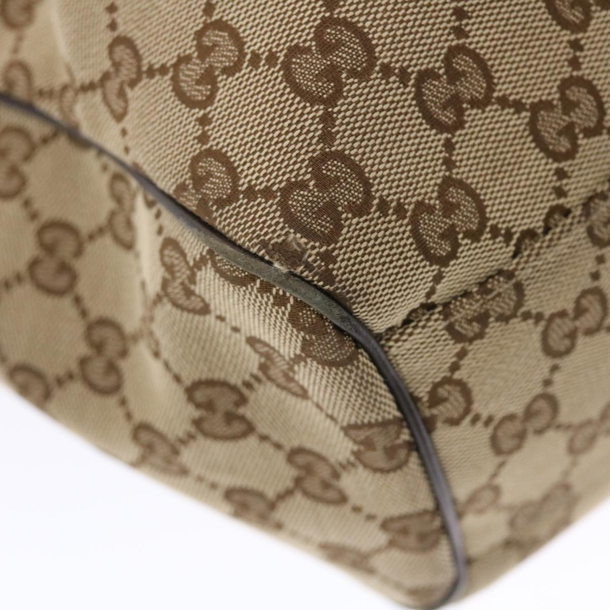 GUCCI GG Canvas Hand Bag Beige 211944 49931