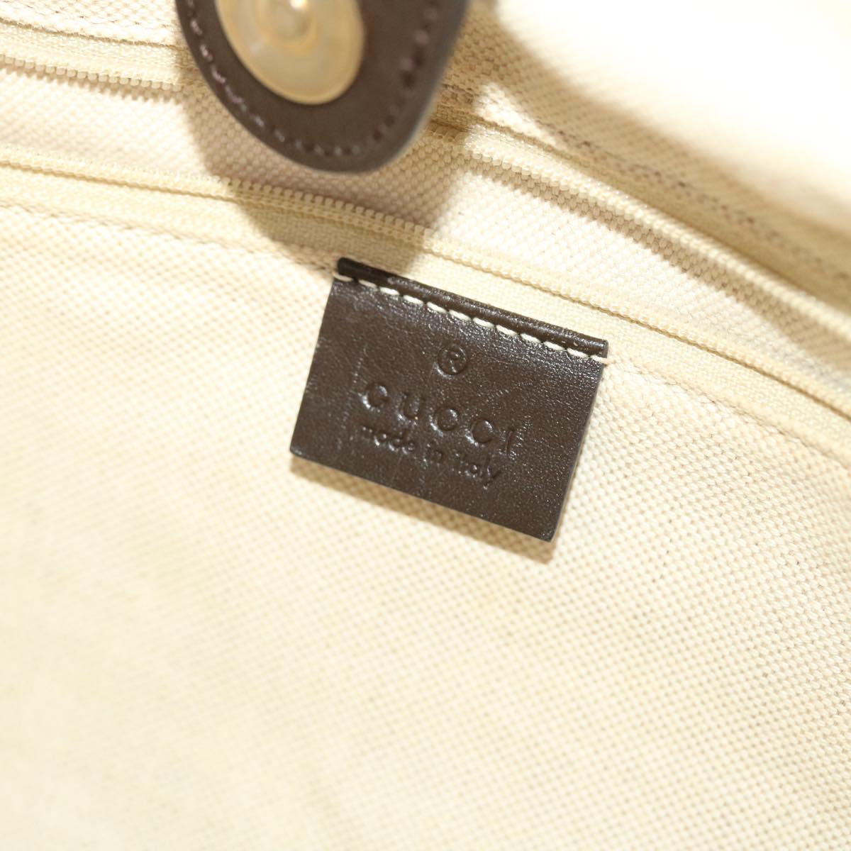 GUCCI GG Canvas Hand Bag Beige 211944 49931
