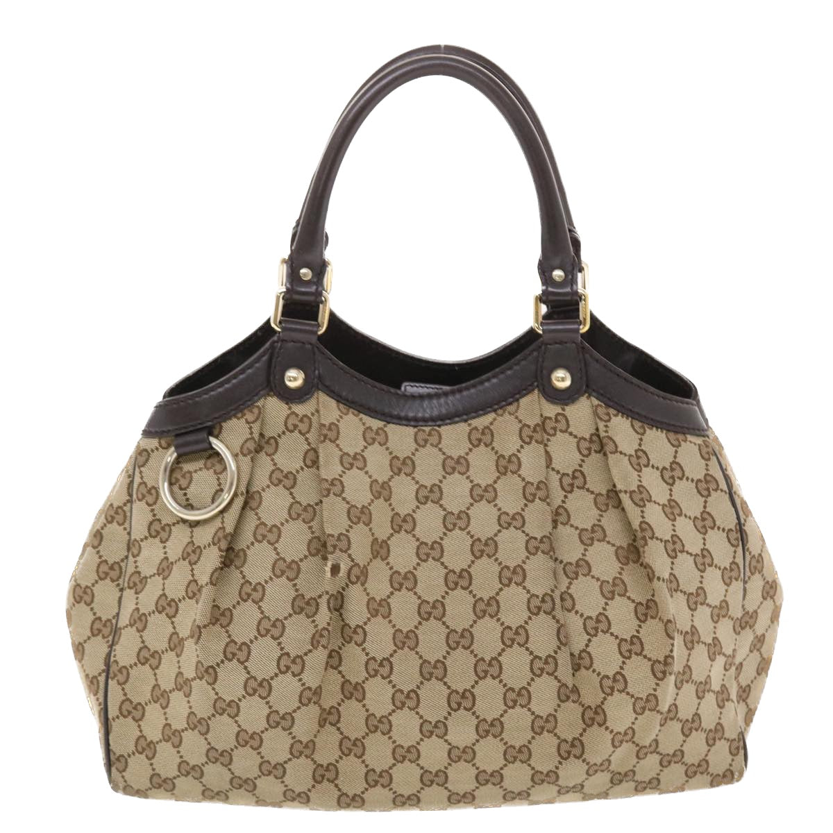 GUCCI GG Canvas Hand Bag Beige 211944 49931