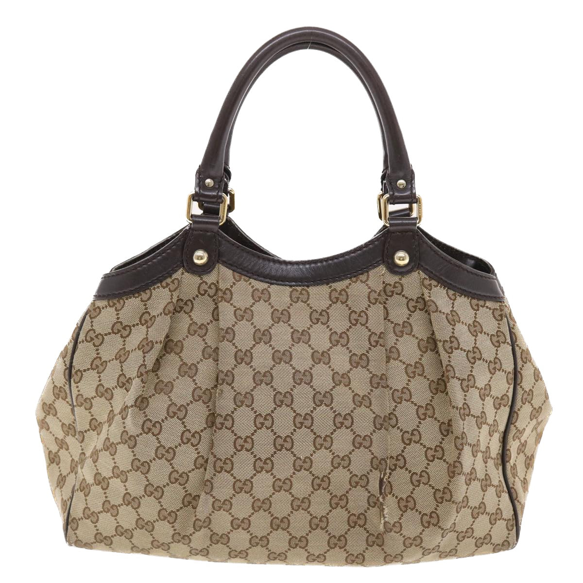 GUCCI GG Canvas Hand Bag Beige 211944 49931