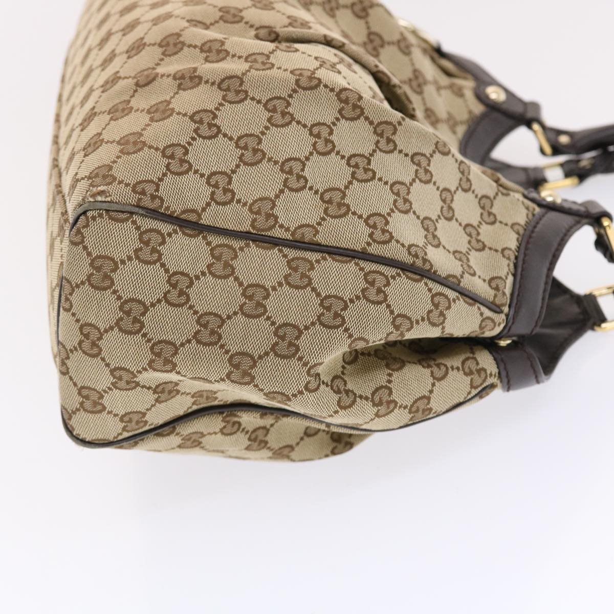 GUCCI GG Canvas Hand Bag Beige 211944 49931