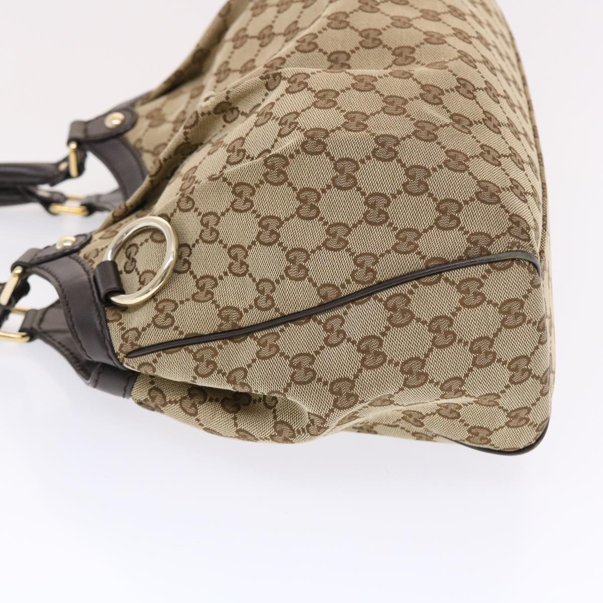 GUCCI GG Canvas Hand Bag Beige 211944 49931