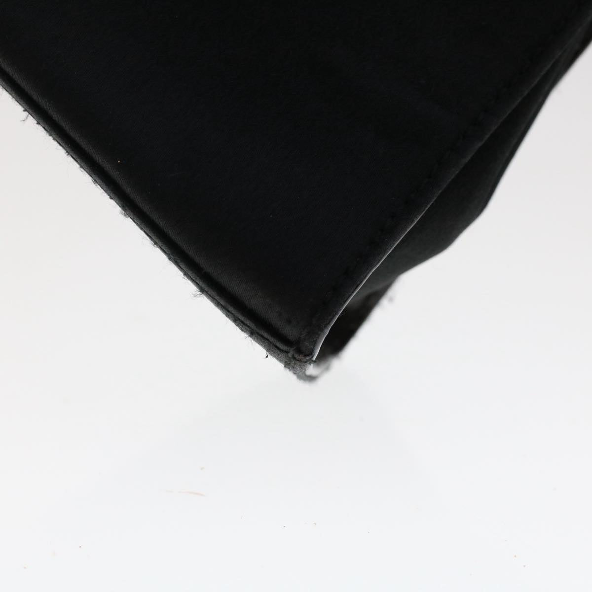 GUCCI Bamboo Hand Bag Nylon Black 49945
