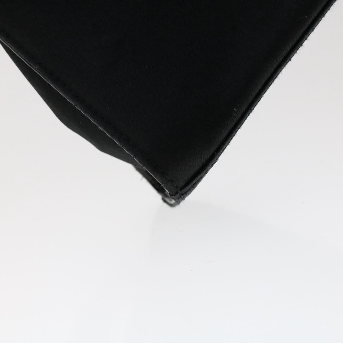 GUCCI Bamboo Hand Bag Nylon Black 49945