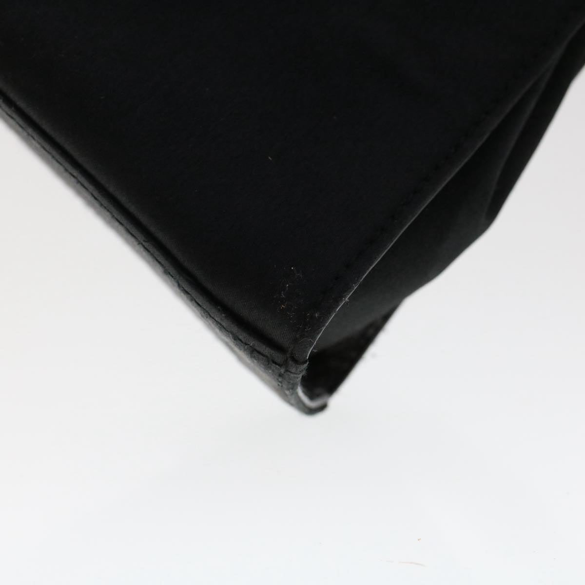 GUCCI Bamboo Hand Bag Nylon Black 49945