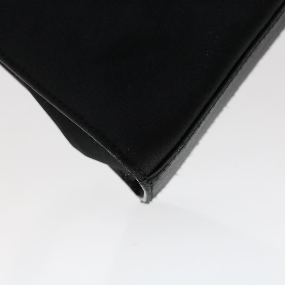 GUCCI Bamboo Hand Bag Nylon Black 49945