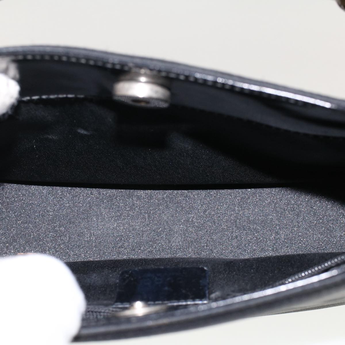 GUCCI Bamboo Hand Bag Nylon Black 49945