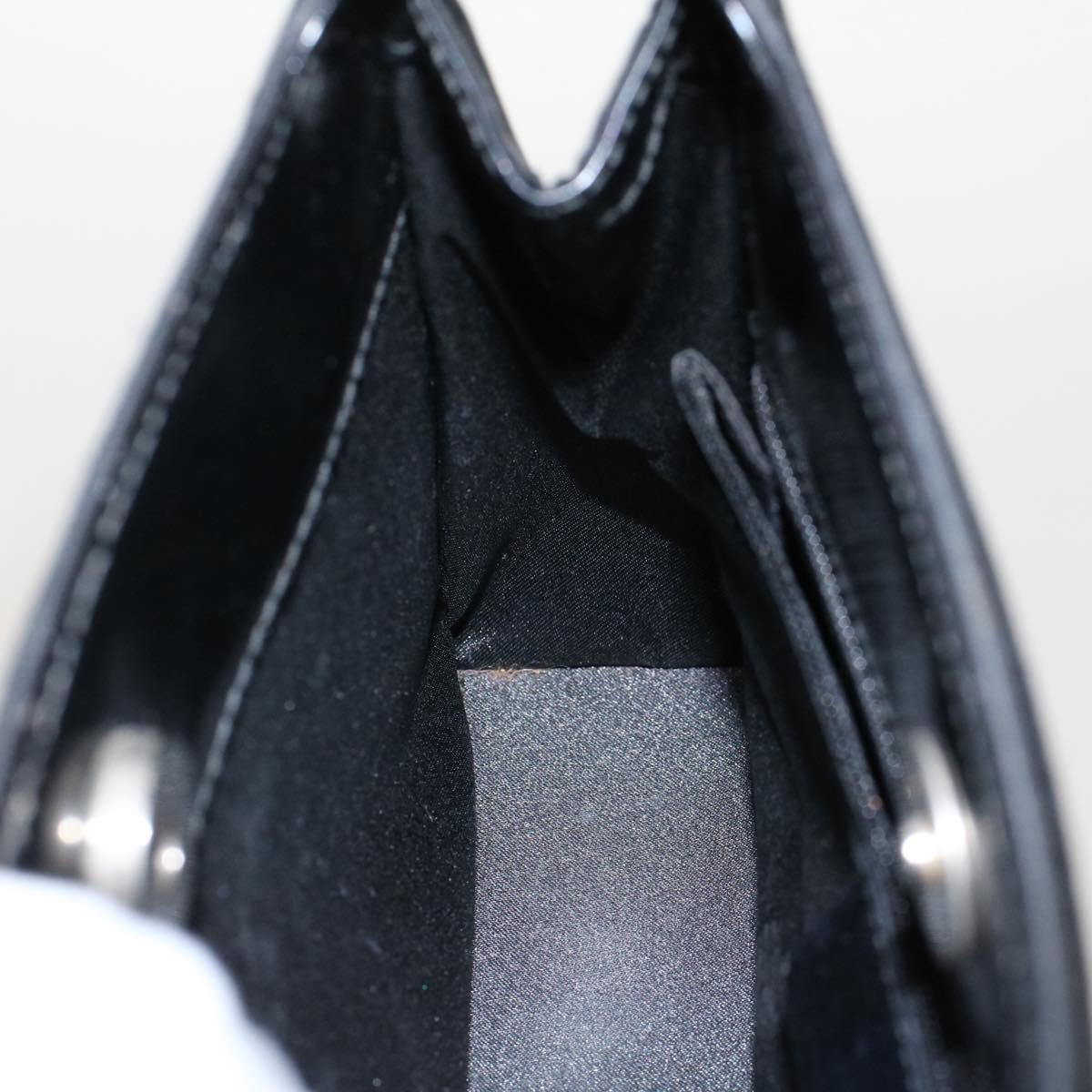 GUCCI Bamboo Hand Bag Nylon Black 49945