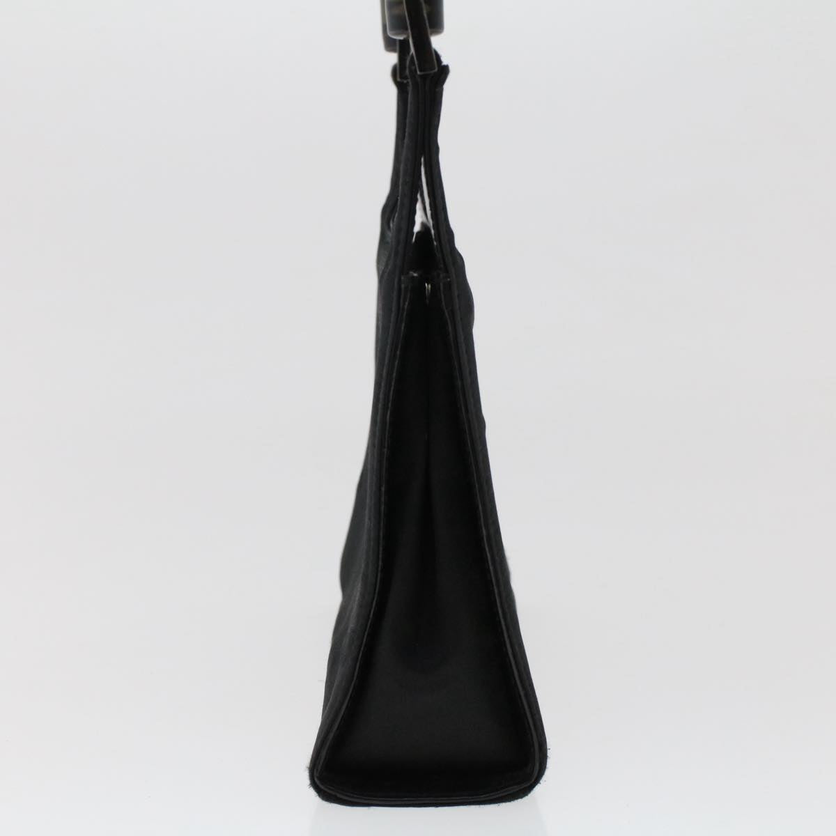 GUCCI Bamboo Hand Bag Nylon Black 49945