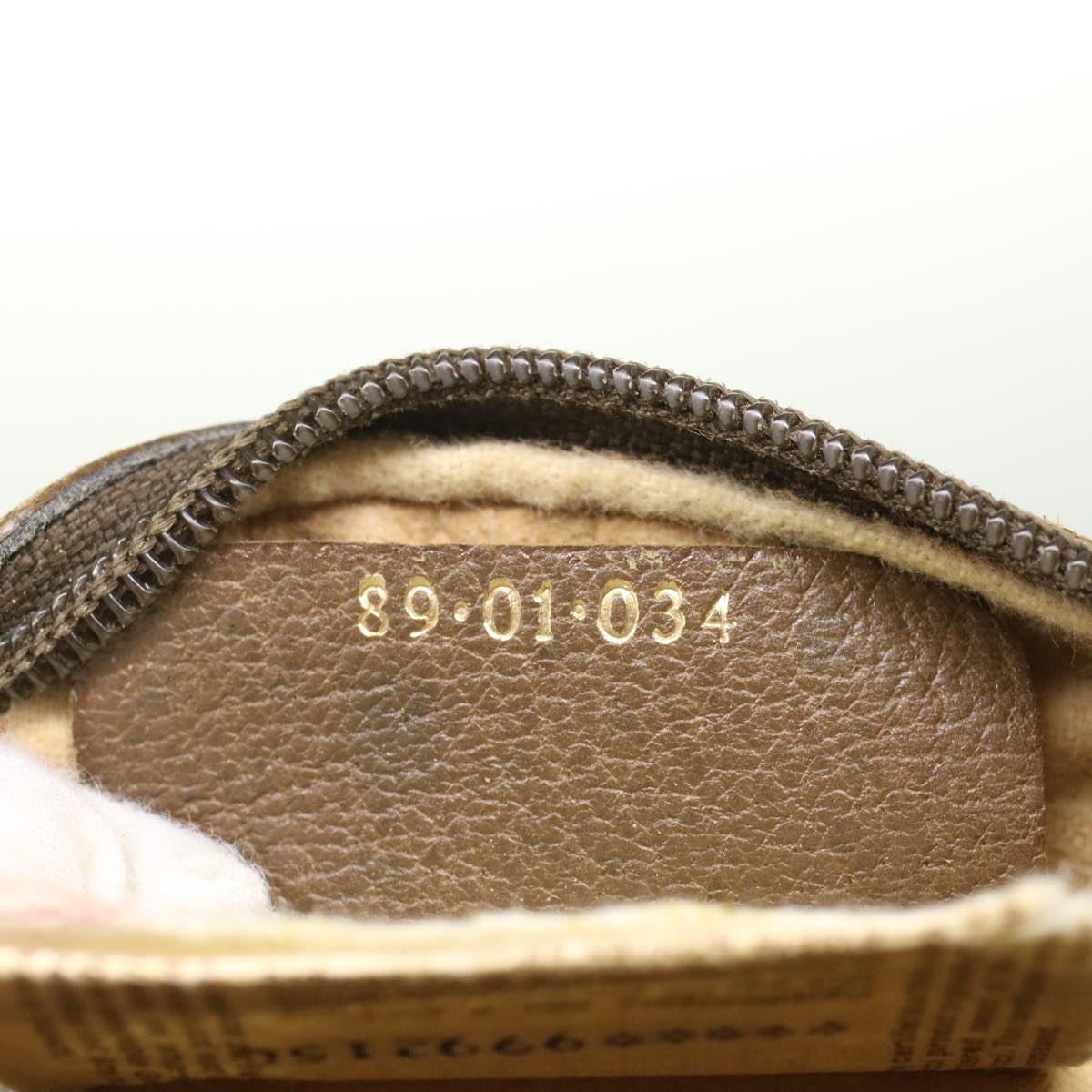 GUCCI GG Canvas Web Sherry Line Clutch Bag Beige Red 89•01•034 49988