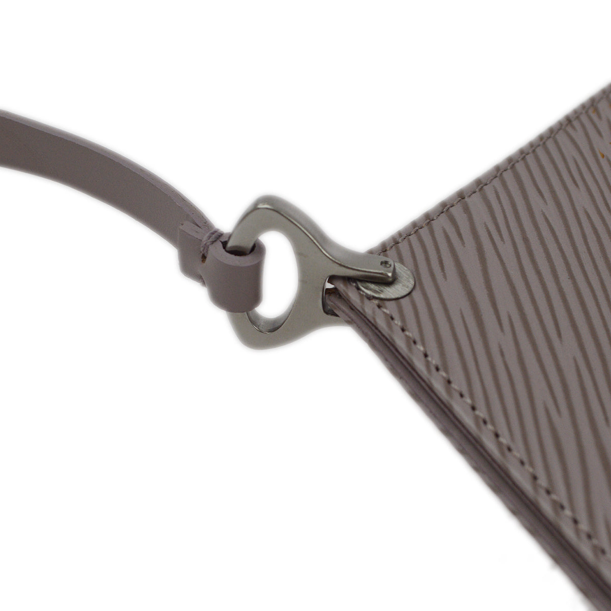 Louis Vuitton 2001 Purple Epi Pochette Demi-lune Handbag M5262B