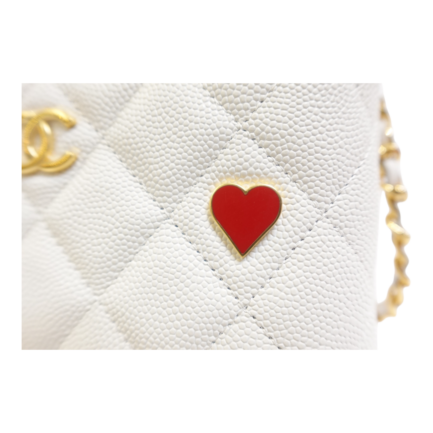 Chanel Coco Casino Caviar Quilted Small Vanity Case