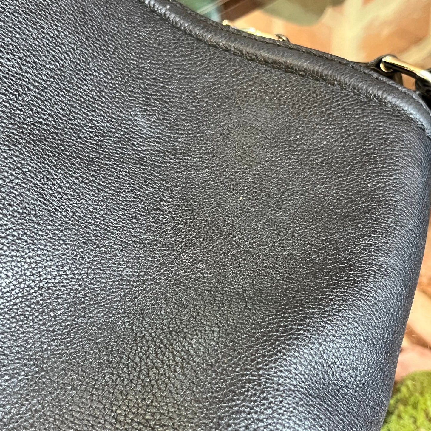 GUCCI Hasler Techno Horsebit Leather Hobo Bag