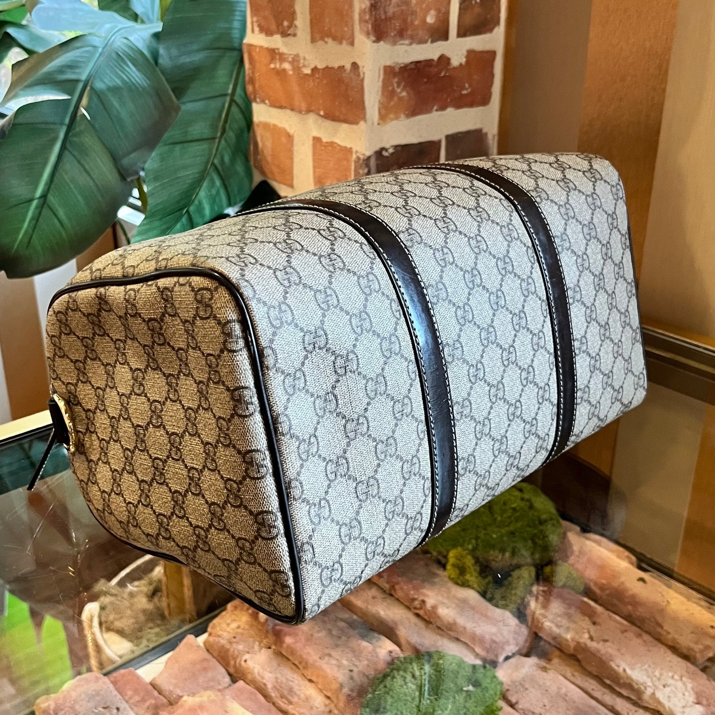 GUCCI Joy Boston Medium GG Coated Canvas Satchel Bag