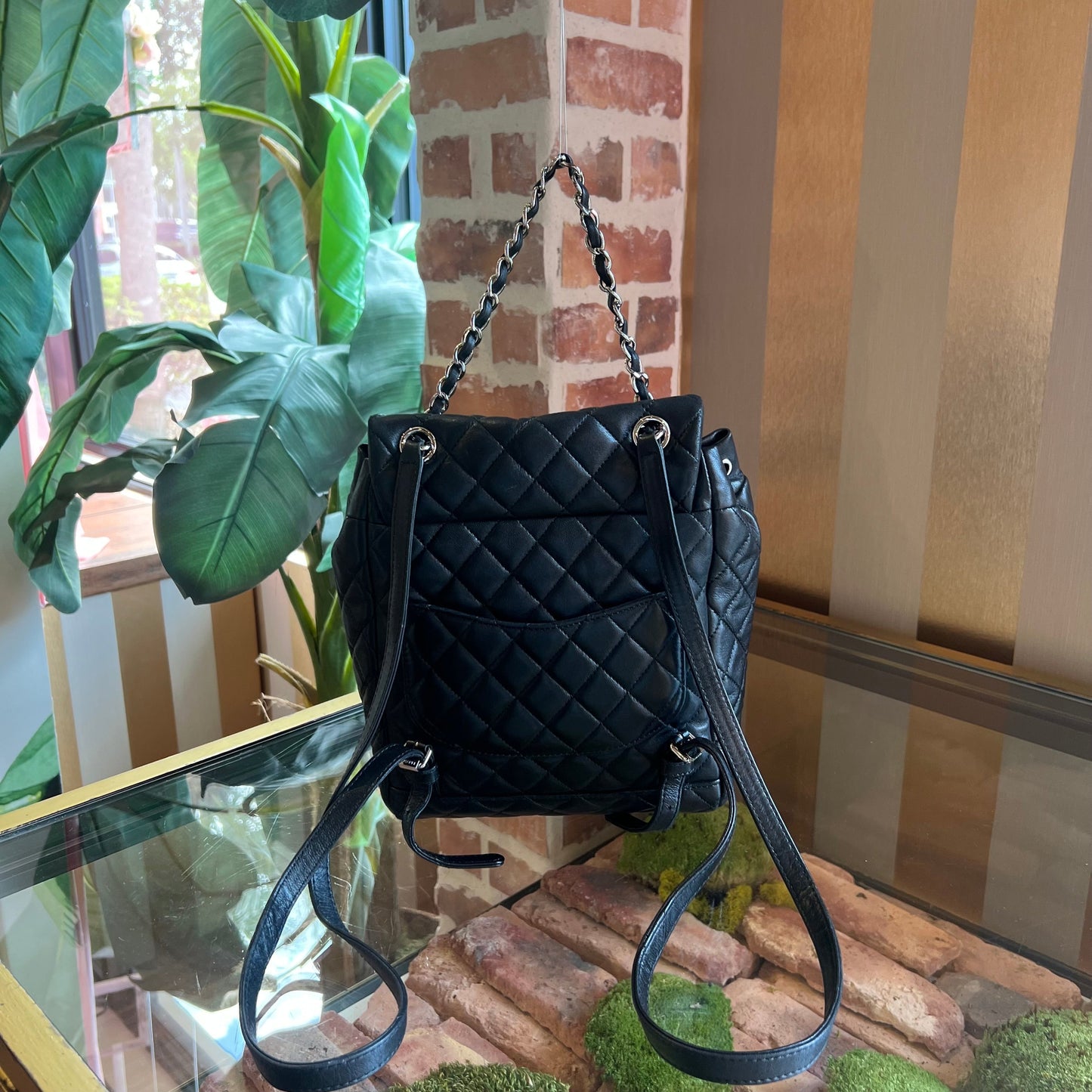 CHANEL Urban Spirit Small Black Leather Backpack