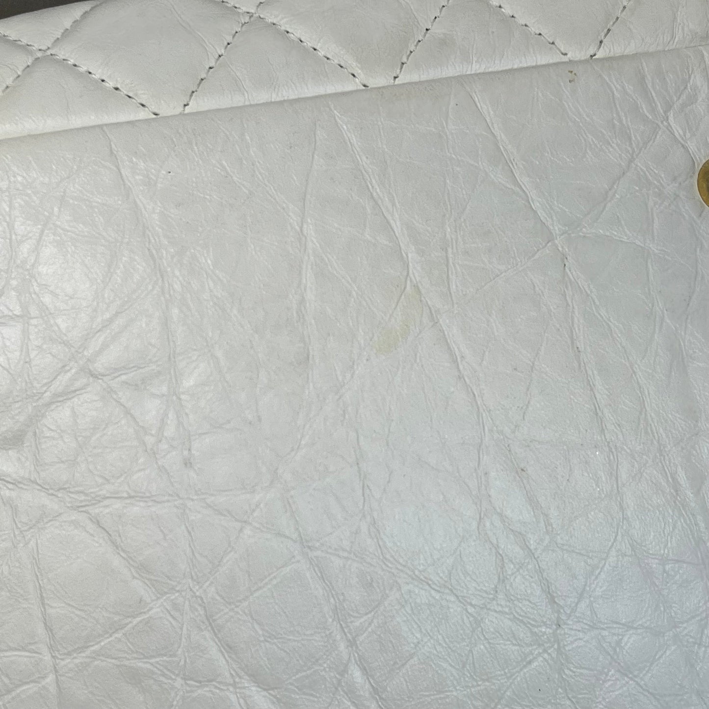 CHANEL Bowling Bag Quilted Aged Calfskin Satchel Bag