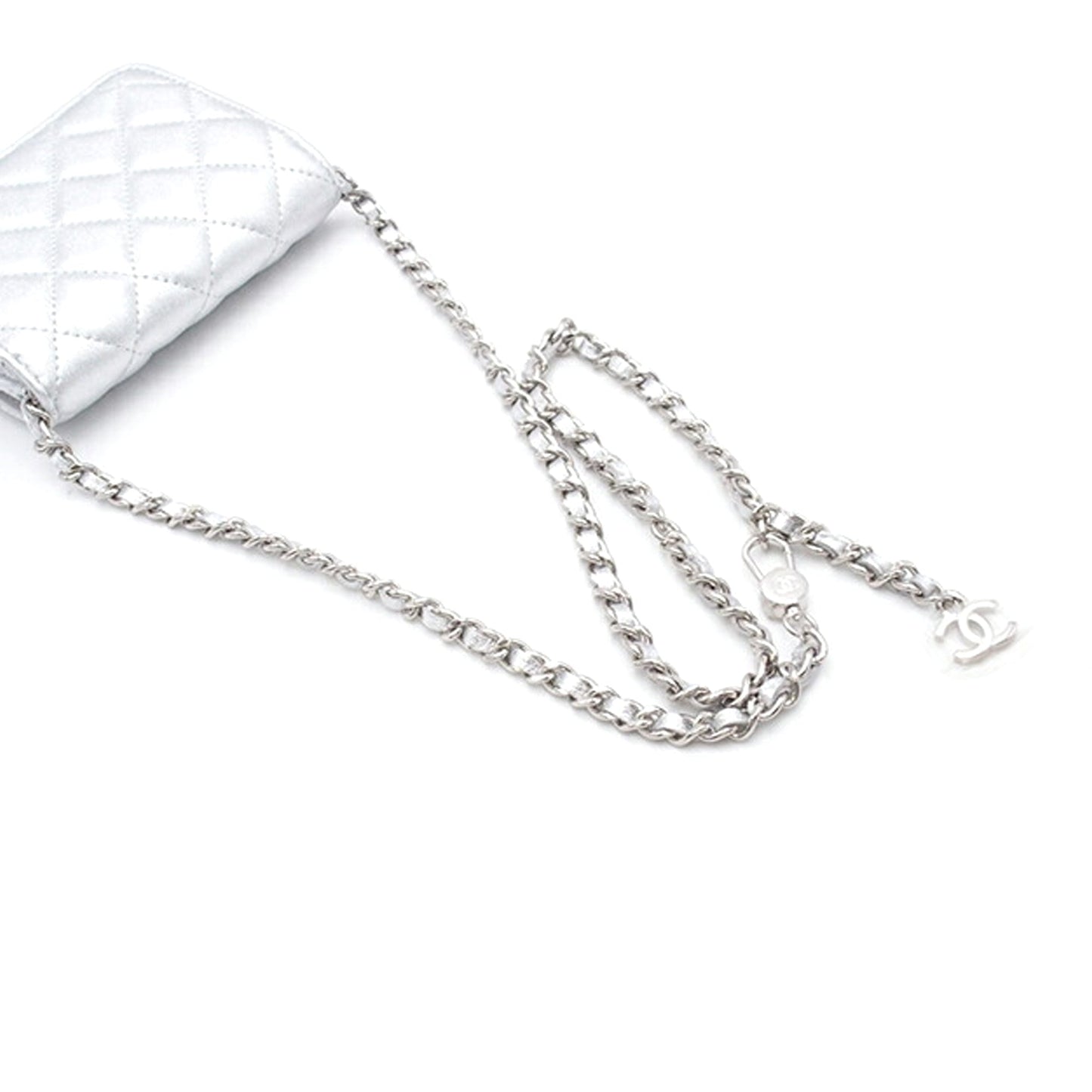 Chanel Metallic Lambskin Crystal Star Chain Belt Bag