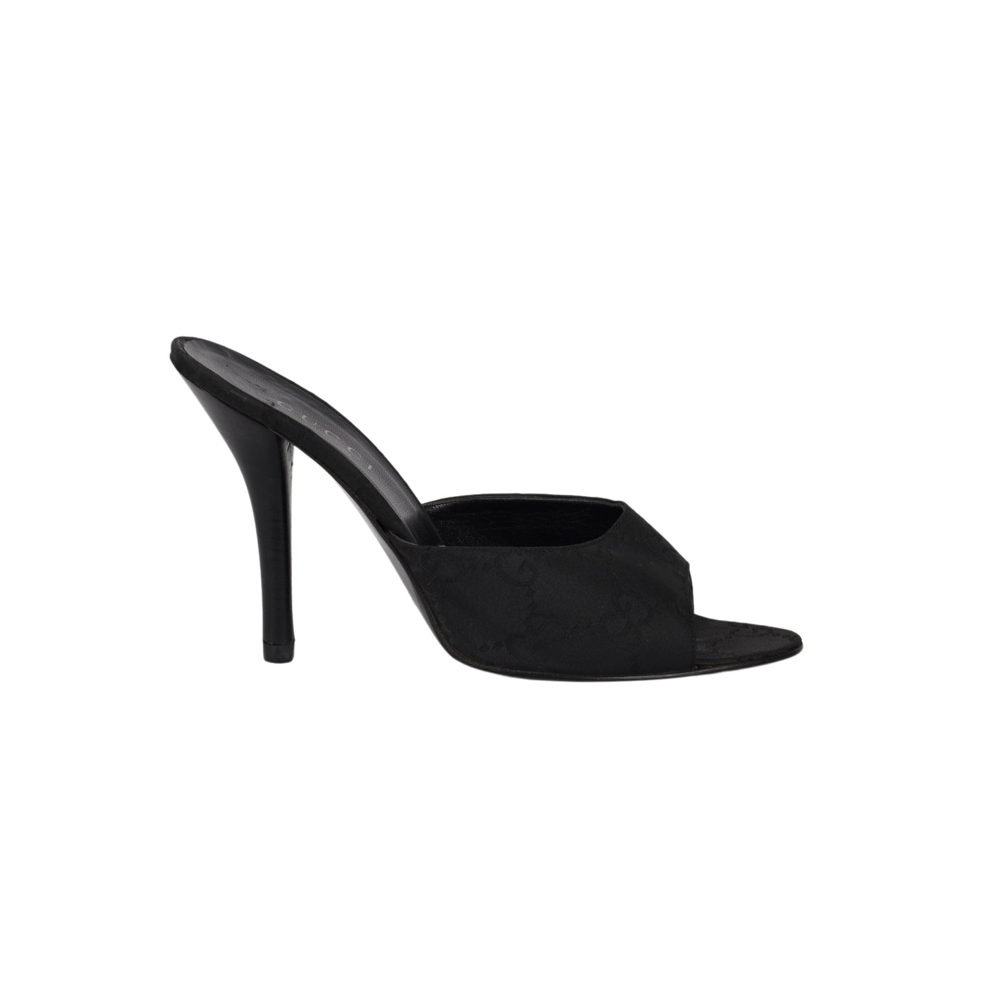 GLM-- Monogram Canvas Heel Sandals - '00s