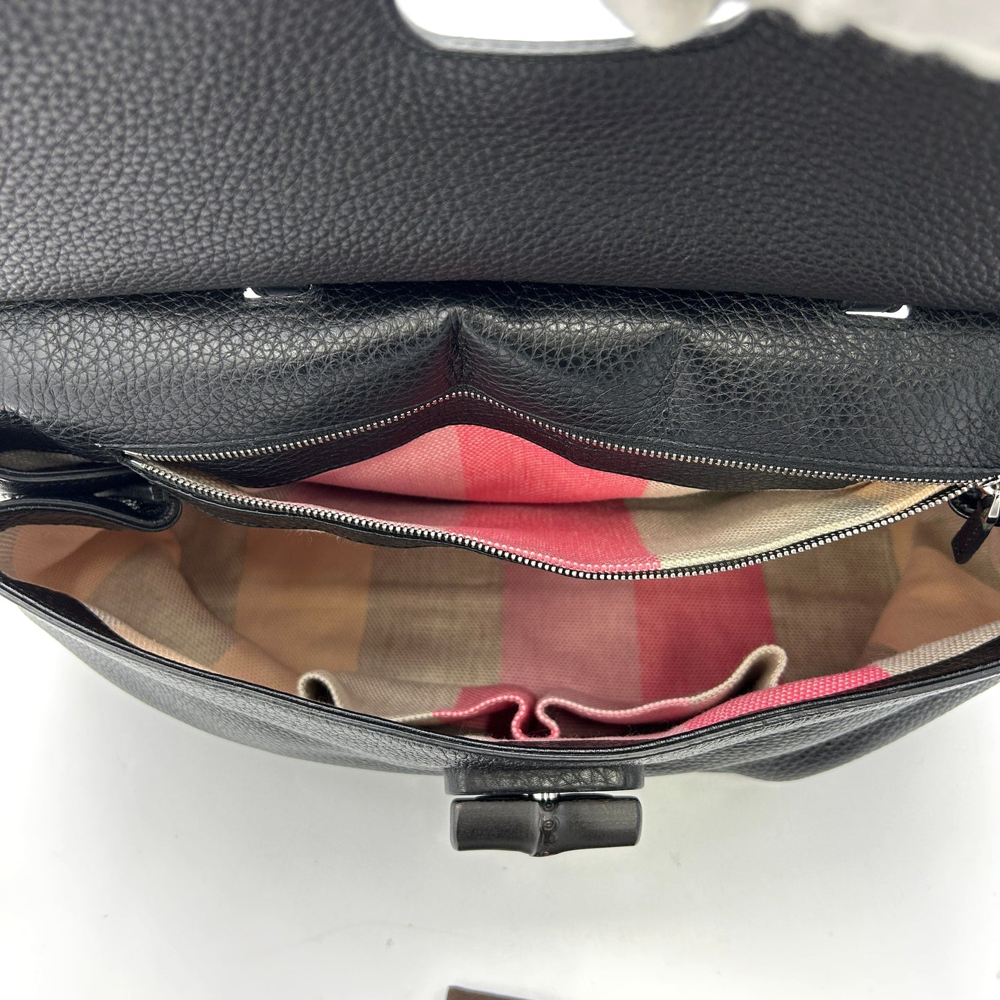 Gucci Bamboo Daily Large - Black Handle Bags LA30224
