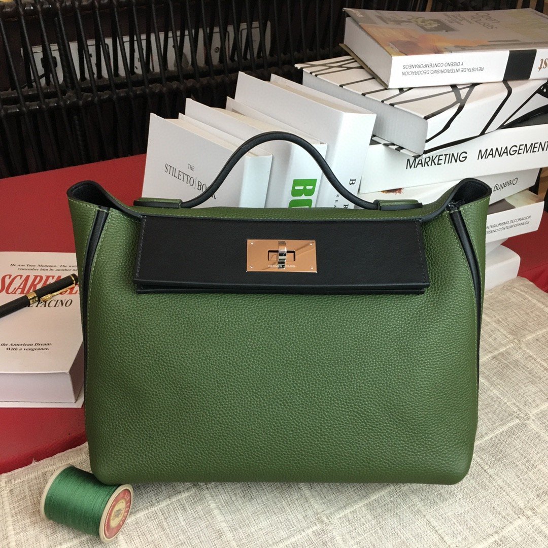 GLAMI 24/24 ClemenGLAMI Swift Green Silver Hardware For Women, Handbags, Shoulder Bags 11.4in/29cm