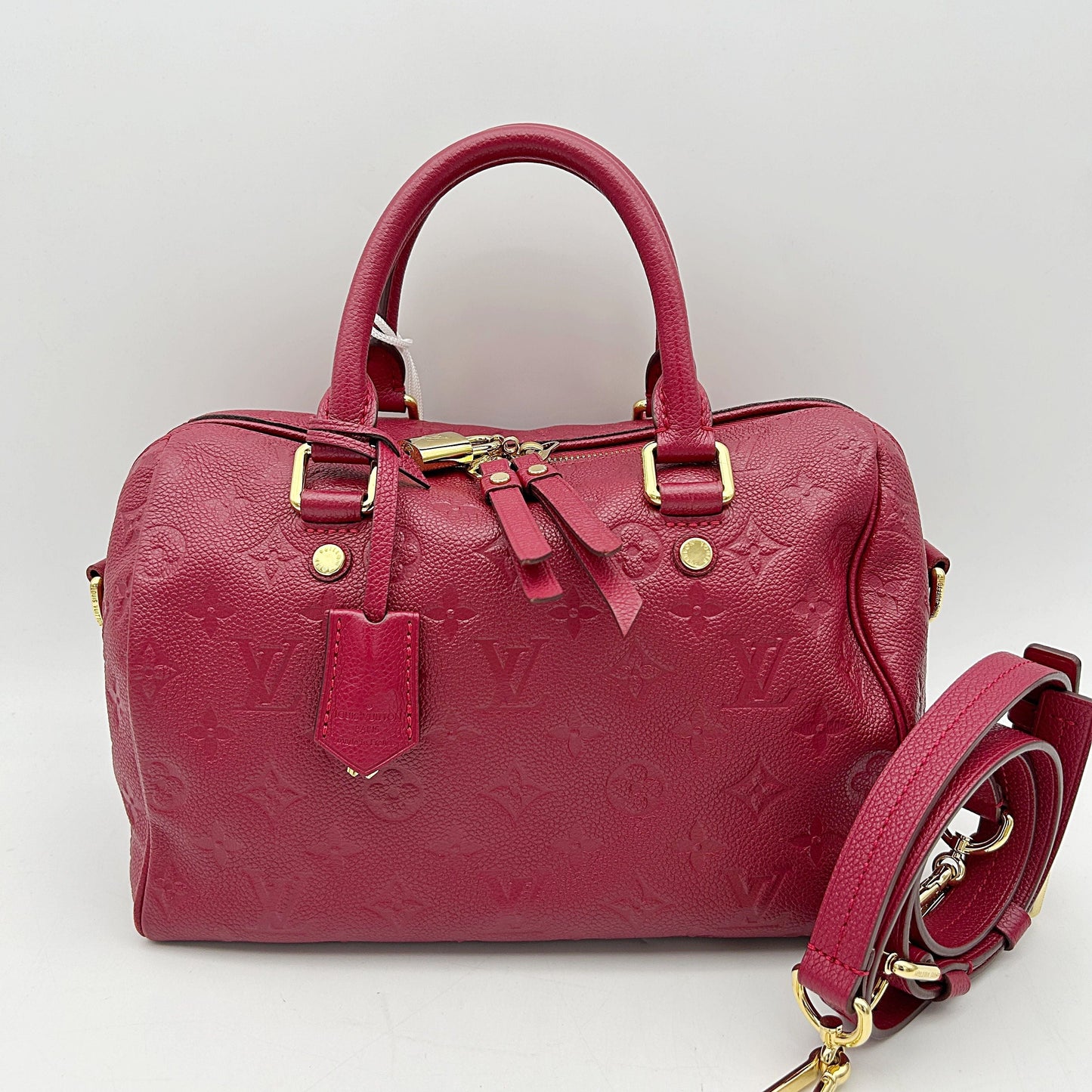 GLM-Monogram Empreinte Speedy Bandouliere 25 - Burgundy Handle Bags, Handbags LA29587