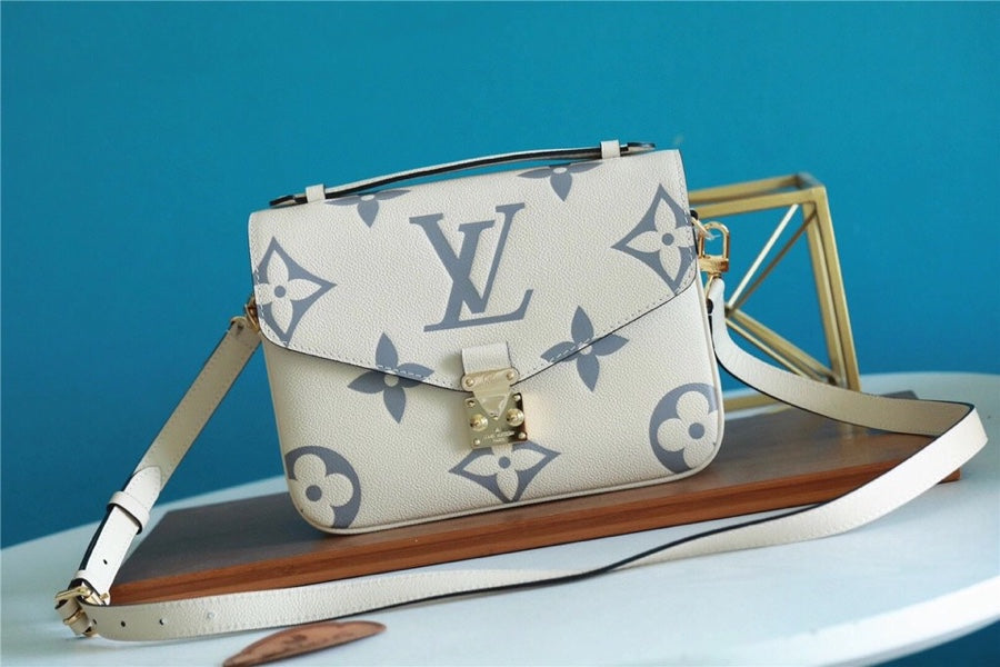 LV Pochette Metis Monogram Empreinte White For Women, WomenÃ¢â‚¬â„¢s Handbags, Shoulder Bags And Crossbody Bags 9.8in/25cm LVÃ‚Â 