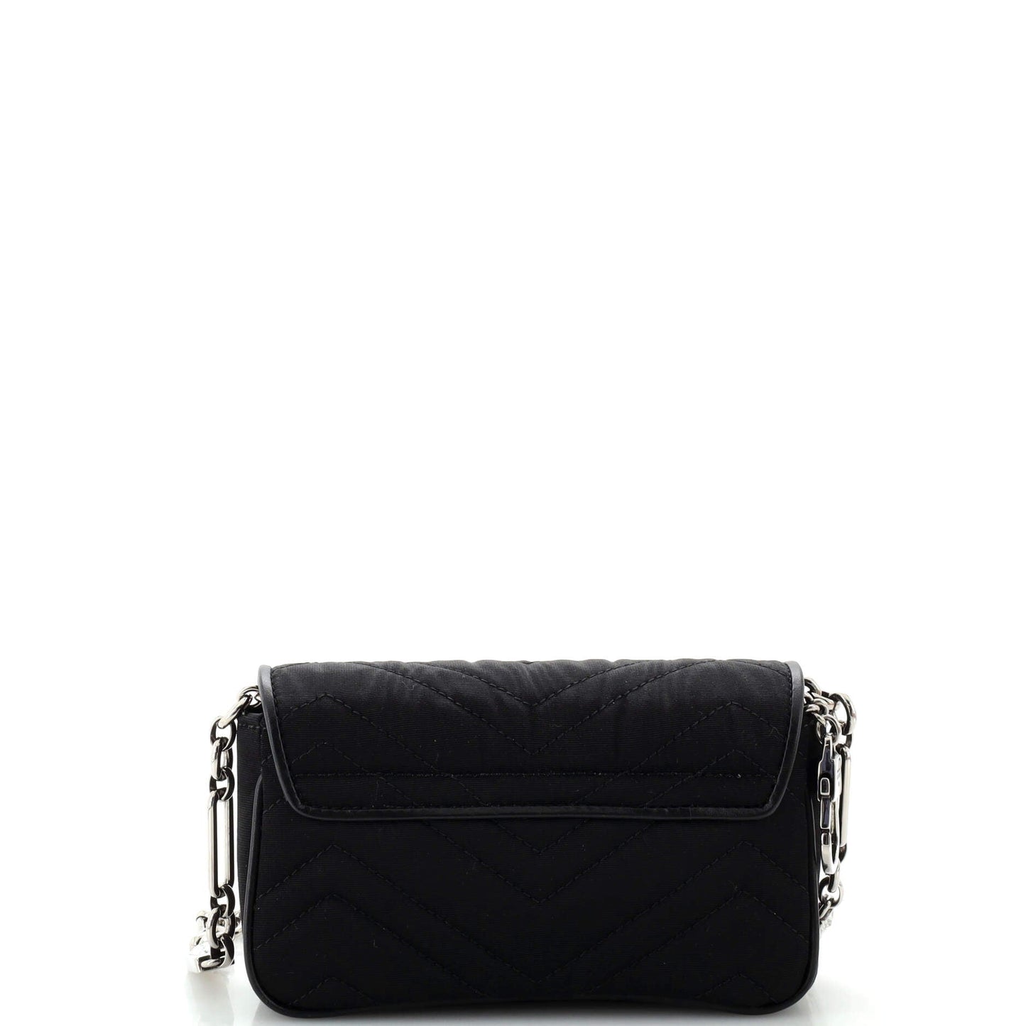 Crystal GG Marmont Flap Belt Bag Matelasse Fabric