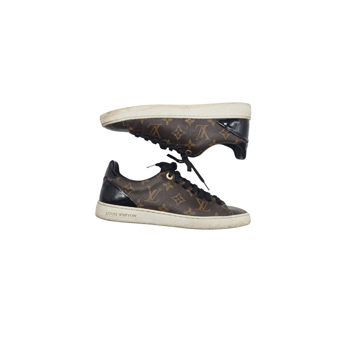 Louis Vuitton Monogram Canvas and Patent Frontrow Sneakers- Sz. 37