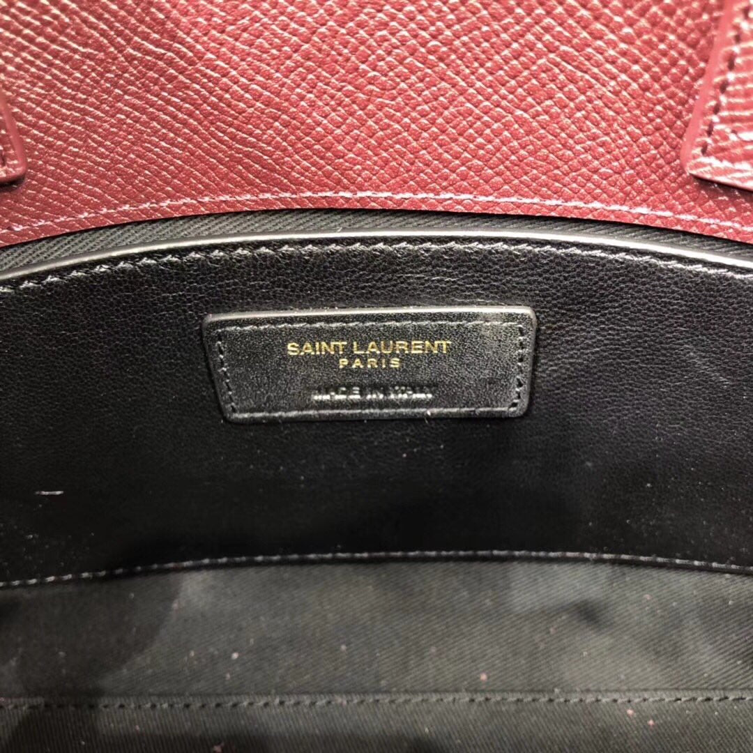 GLAMI Manhattan Nano Shopping Bag In Box Burgundy For Women 8.2in/21cm YSL