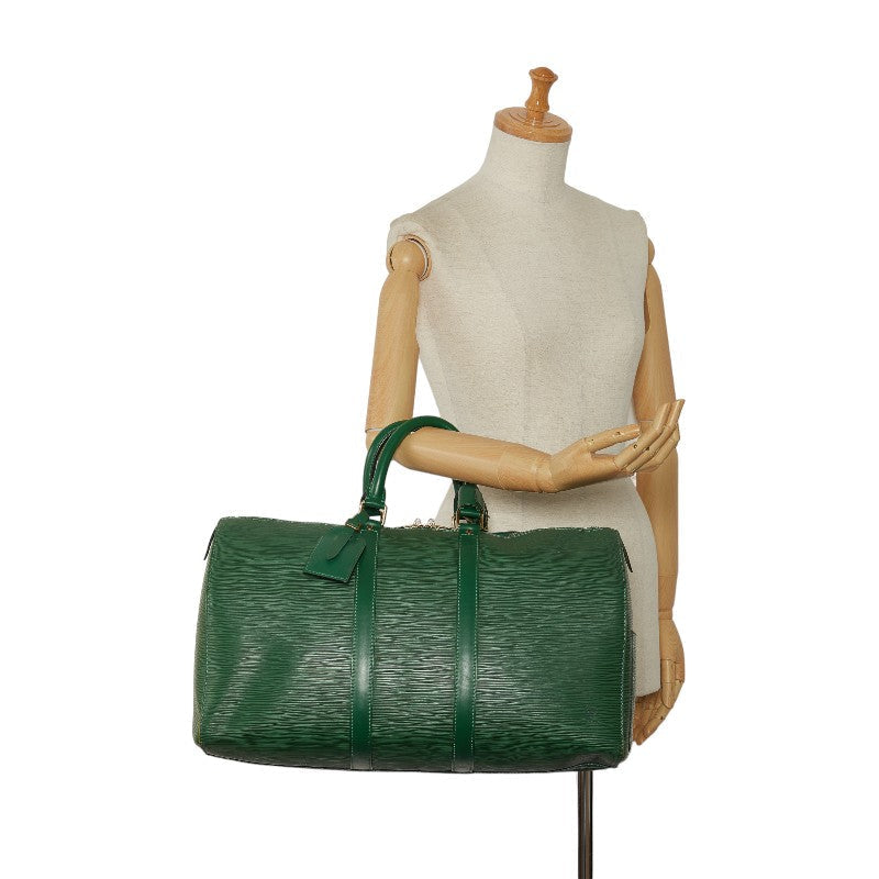 Louis Vuitton Epi Kypopur 45 Boston Travel Bag M42974 Borneo Green Leather  Louis Vuitton