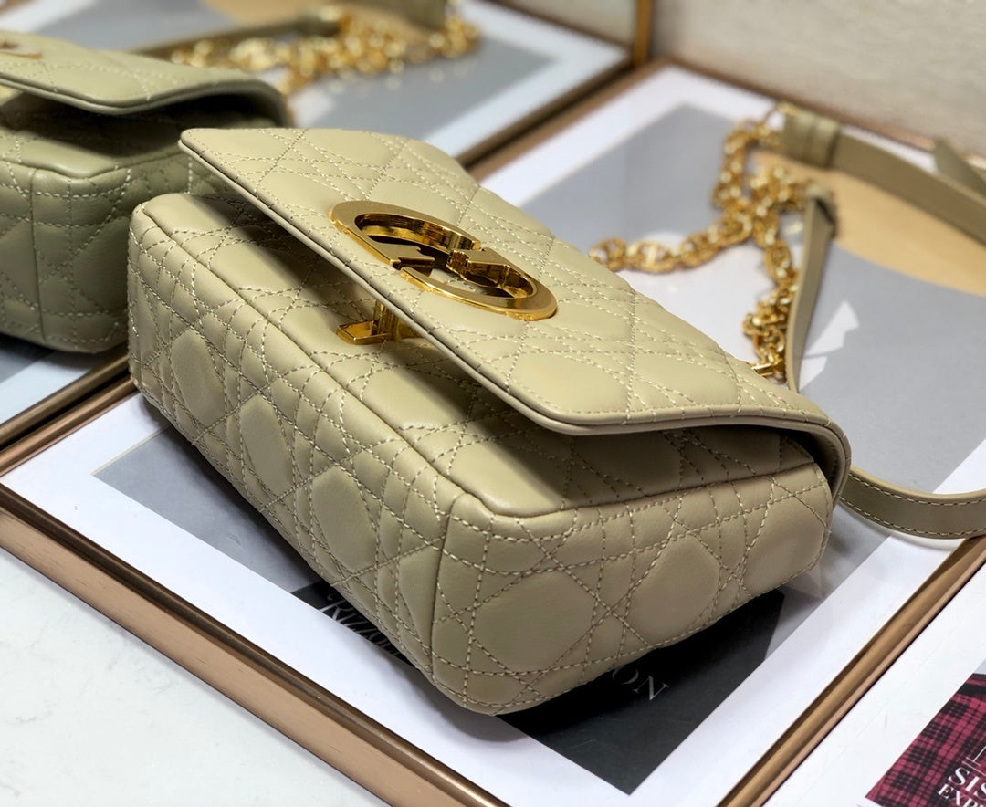 GLAMI Small Caro Bag Beige For Women 8in/20cm CD M9241UWHC_M39U