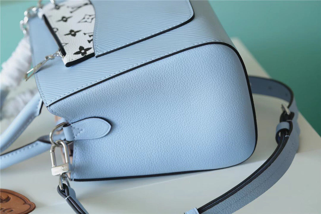 LV Marelle Epi Bleu Nuage Blue For Women, WomenÃ¢â‚¬â„¢s Handbags, Shoulder And Crossbody Bags 9.8in/25cm LV M59486