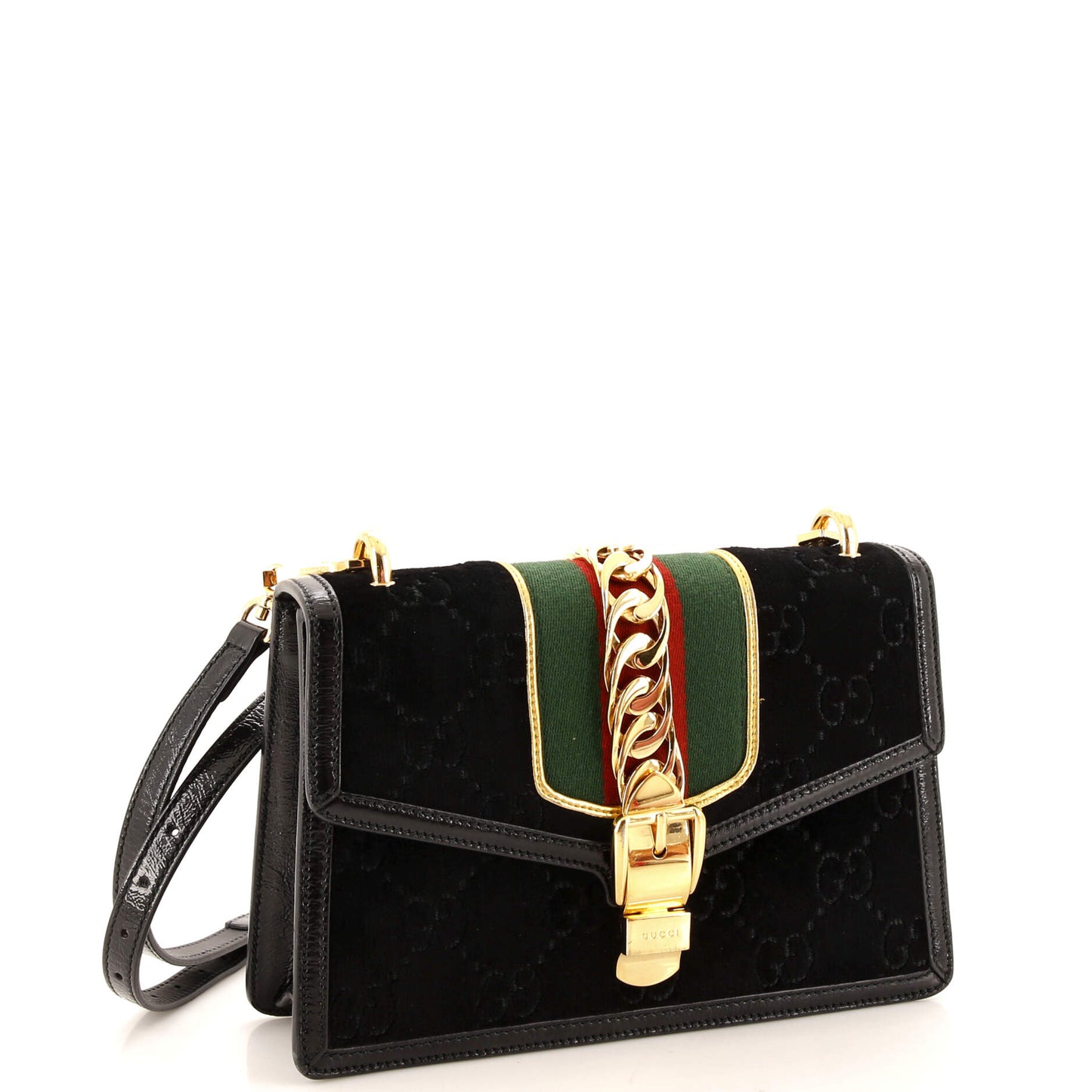 Sylvie Shoulder Bag GG Velvet Small