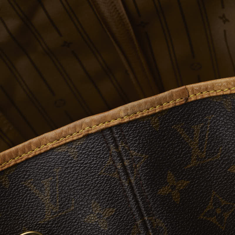 Louis Vuitton Monogram M40156 Neverfull Tote Bag PVC/Leather Brown