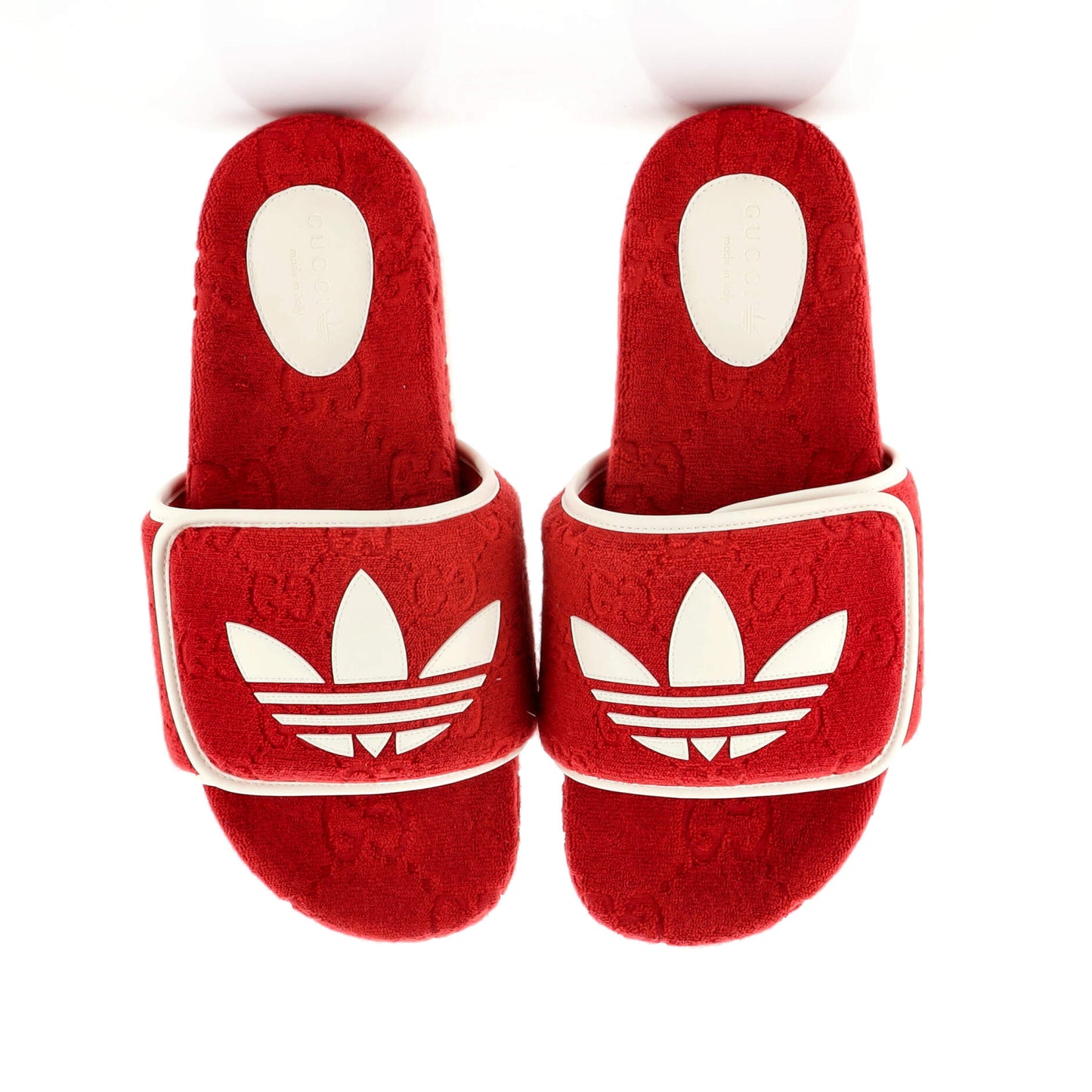 x Adidas Women's Platform Slide Sandals Terry Cloth