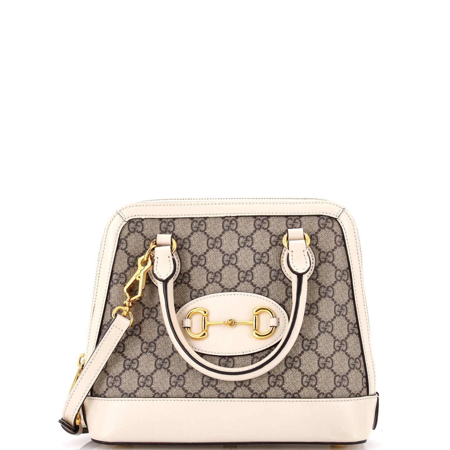 Horsebit 1955 Top Handle Bag GG Coated Canvas Small