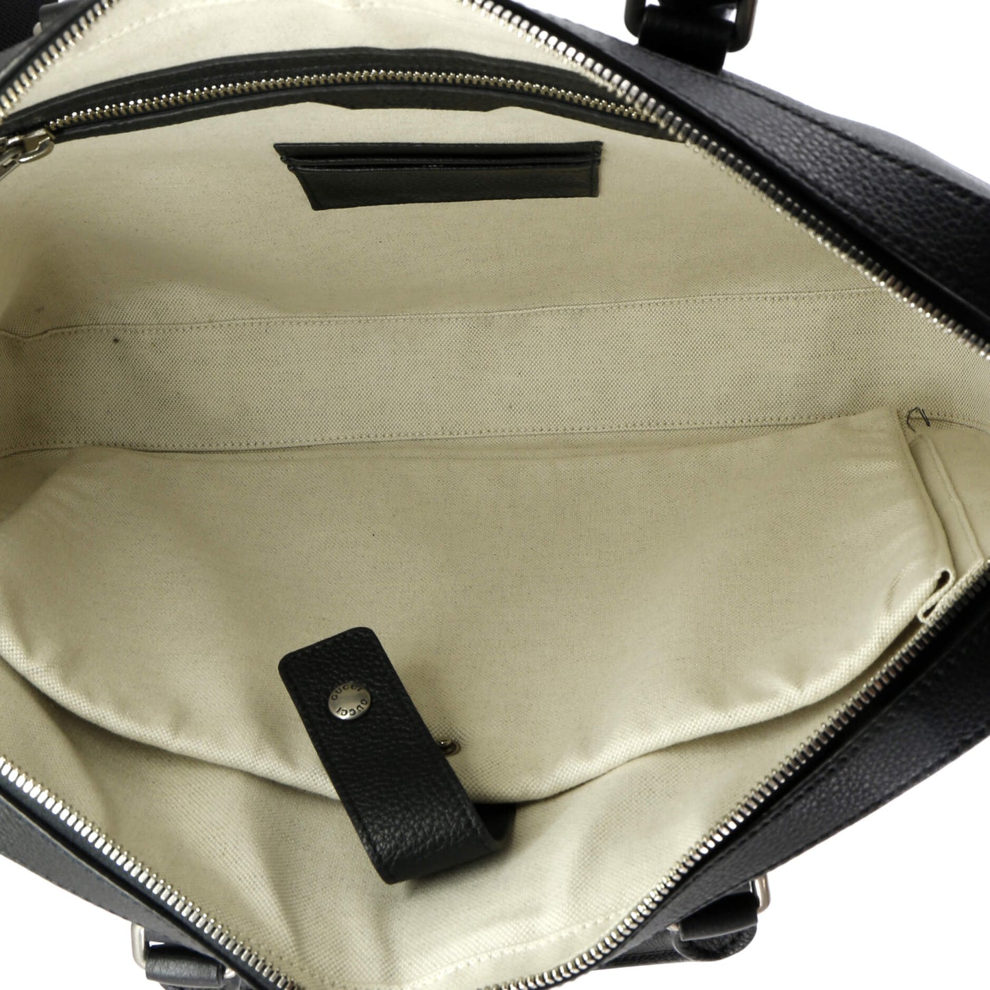 Logo Briefcase Leather Medium