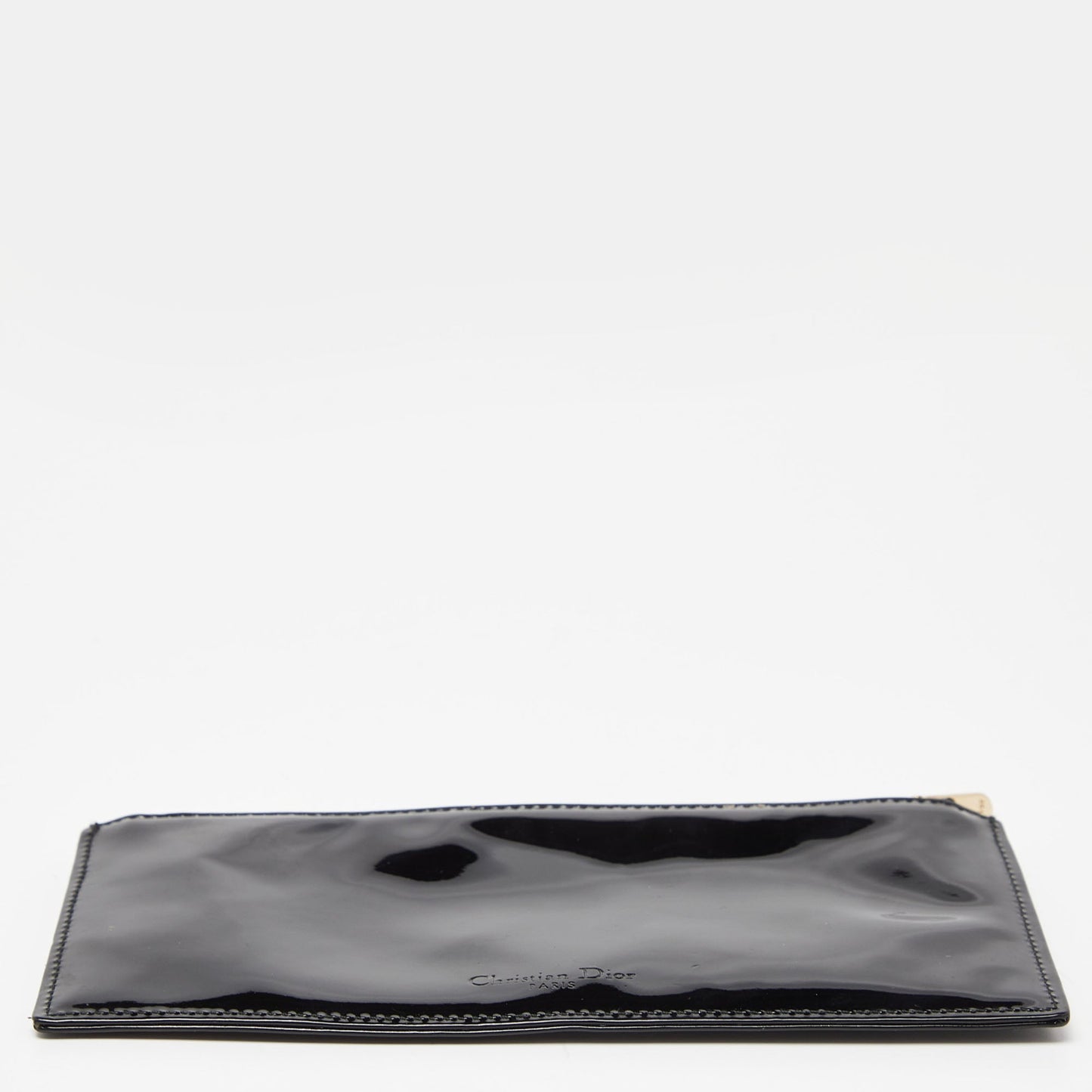 Dior  Patent Leather Zip Pouch